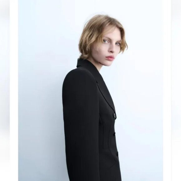 ZARA DOUBLE-BREASTED BLAZER DRESS ZW COLLECTION - Picture 7 of 11